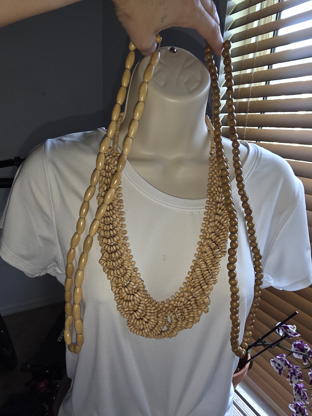 Handcrafted Natural Beige, Tan and Brown Necklaces